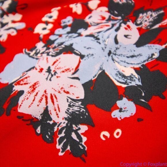 Modcloth Fits of Bliss Midi Floral Wrap red Dress, 3X - Picture 15 of 16